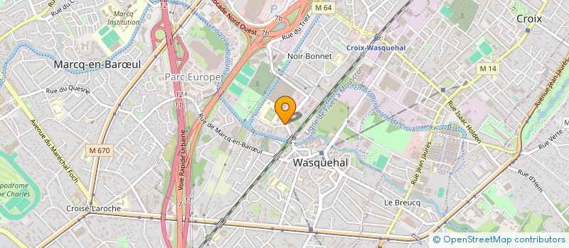 localisation de l'entreprise ASSOCIATION SPORTIVE DU LYCEE PROFESSIONNEL WASQUEHAL  WASQUEHAL