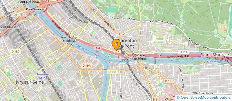 localisation de l'entreprise ASSOCIATION SPORTIVE DU LYCEE ROBERT SCHUMAN DE CHARENTON  CHARENTON-LE-PONT