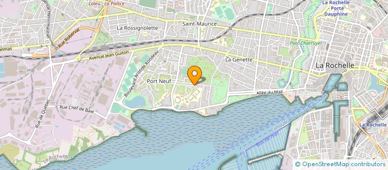 localisation de l'entreprise ASSOCIATION SPORTIVE DU LYCEE SAINT EXUPERY DE LA ROCHELLE  LA ROCHELLE