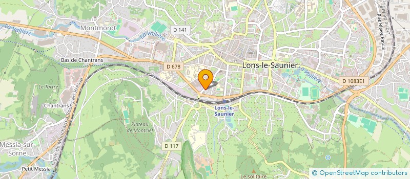 localisation de l'entreprise ASSOCIATION SPORTIVE DU LYCEE SAINTE-MARIE à LONS-LE-SAUNIER