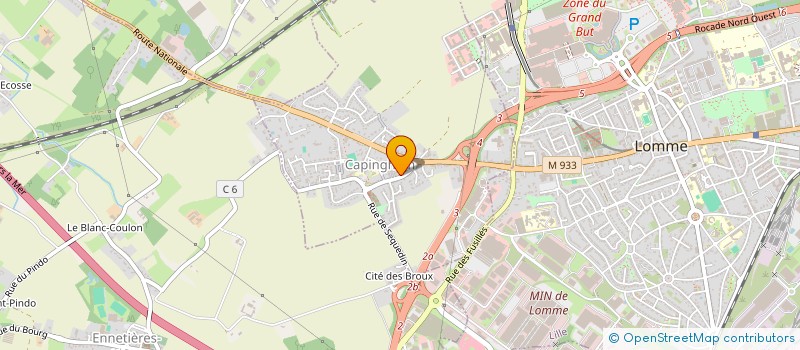 localisation de l'entreprise ASSOCIATION SPORTIVE DU LYCEE TECHNIQUE DU GENIE CIVIL DE LOMME à LILLE