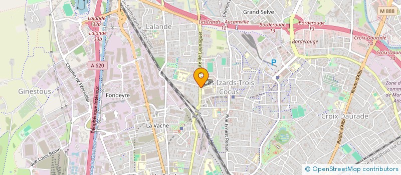 localisation de l'entreprise ASSOCIATION SPORTIVE DU LYCEE URBAIN VITRY  TOULOUSE