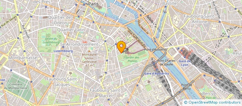 localisation de l'entreprise ASSOCIATION SPORTIVE DU MUSEUM à PARIS