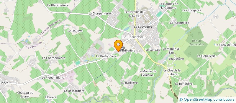 localisation de l'entreprise ASSOCIATION SPORTIVE DU PALET LANDREEN  LE LANDREAU