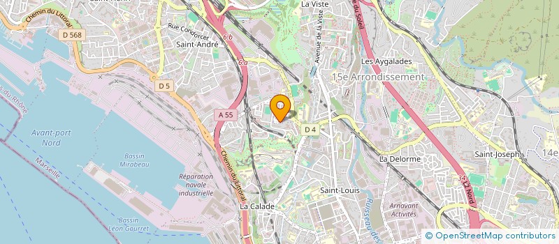 localisation de l'entreprise ASSOCIATION SPORTIVE DU PLAN D AOU à MARSEILLE 15EME