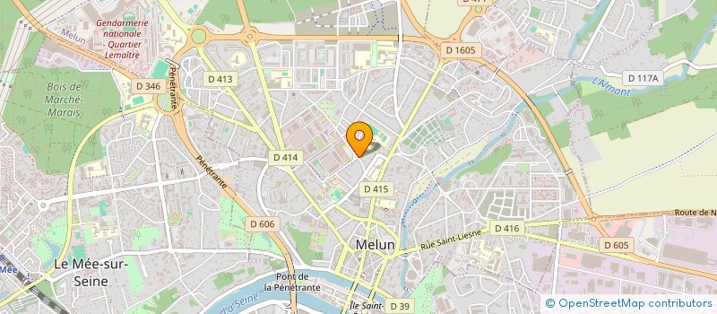 localisation de l'entreprise ASSOCIATION SPORTIVE DU POLE SECONDAIRE DE LA FONDATION ELLEN POIDATZ (ASPSFEP) à MELUN