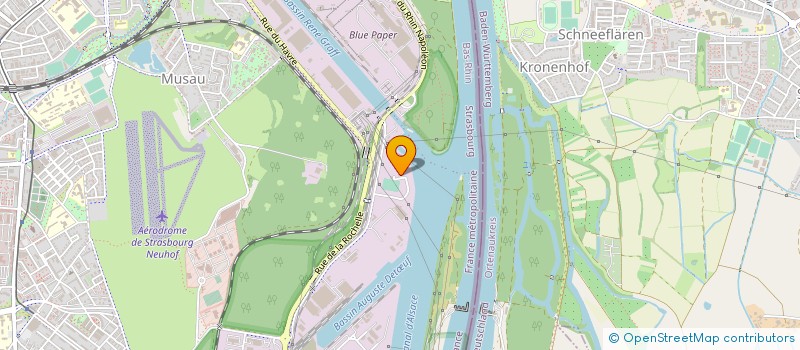 localisation de l'entreprise ASSOCIATION SPORTIVE DU PORT AUTONOME ET DE LA NAVIGATION à STRASBOURG