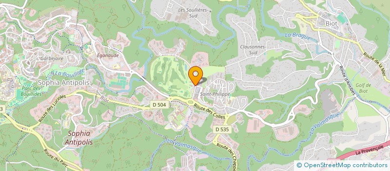 localisation de l'entreprise ASSOCIATION SPORTIVE DU PROVENCAL GOLF  BIOT