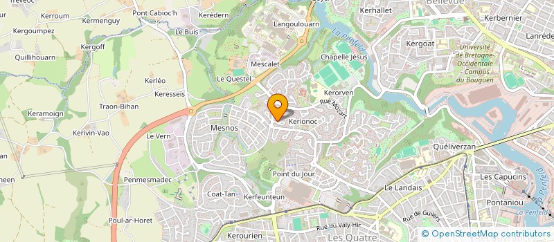 localisation de l'entreprise ASSOCIATION SPORTIVE DU QUESTEL à BREST