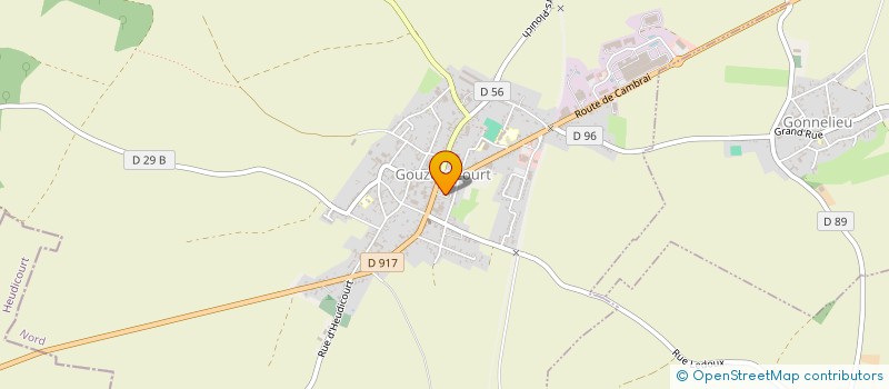 localisation de l'entreprise ASSOCIATION SPORTIVE DU RIOT  GOUZEAUCOURT