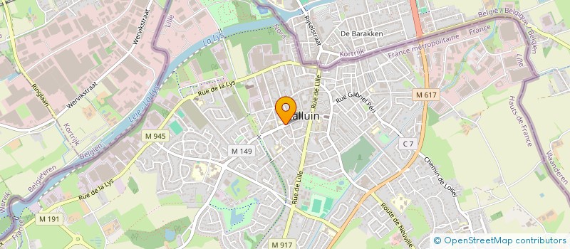 localisation de l'entreprise ASSOCIATION SPORTIVE DU SACRE-COEUR  HALLUIN