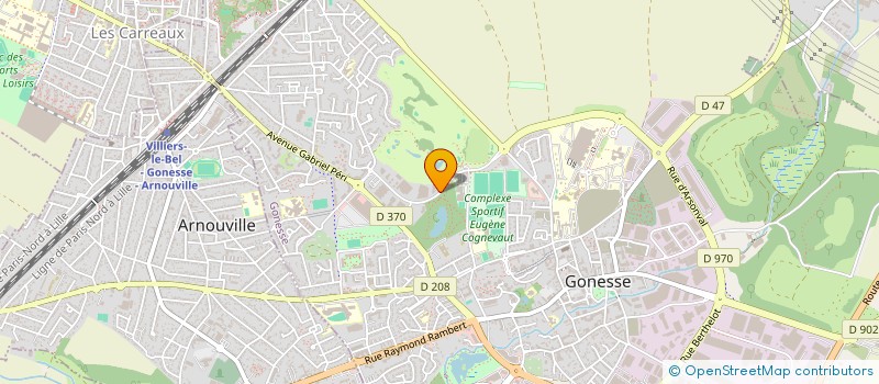 localisation de l'entreprise ASSOCIATION SPORTIVE DU SERVICE D'ACCUEIL DE JOUR DE GONESSE  GONESSE