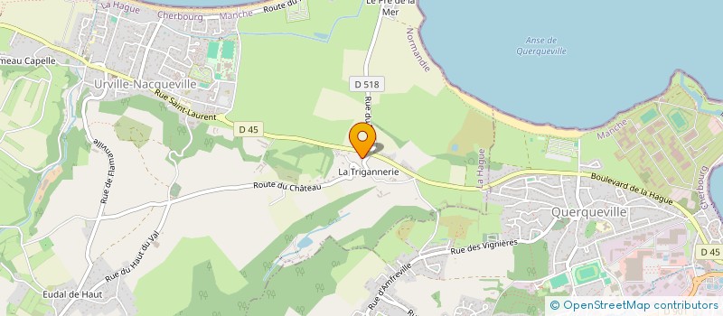 localisation de l'entreprise ASSOCIATION SPORTIVE DU STADE D URVILLE  LA HAGUE