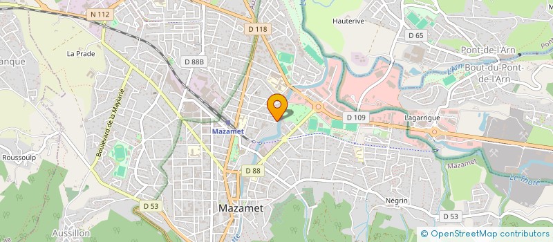 localisation de l'entreprise ASSOCIATION SPORTIVE DU THORE  MAZAMET