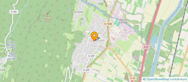 localisation de l'entreprise ASSOCIATION SPORTIVE DU TOUVET LA TERRASSE 38  LE TOUVET