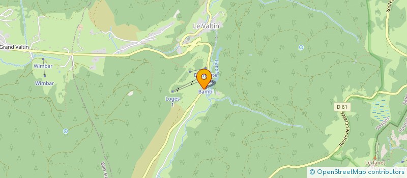 localisation de l'entreprise ASSOCIATION SPORTIVE DU VALTIN  LE VALTIN