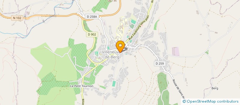 localisation de l'entreprise ASSOCIATION SPORTIVE DU VIVARAIS DRAGON BLANC ET LOTUS NOIR à VILLENEUVE-DE-BERG
