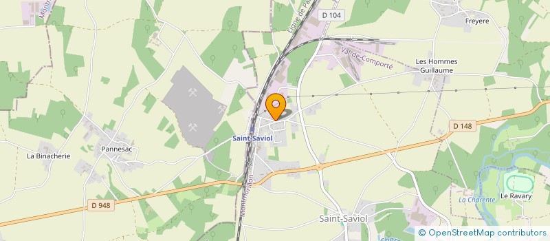 localisation de l'entreprise ASSOCIATION SPORTIVE E.P.G.V. DE ST SAVIOL  VAL-DE-COMPORTE