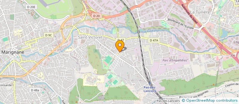 localisation de l'entreprise ASSOCIATION SPORTIVE ECOLE MIXTE 1 à SAINT-VICTORET