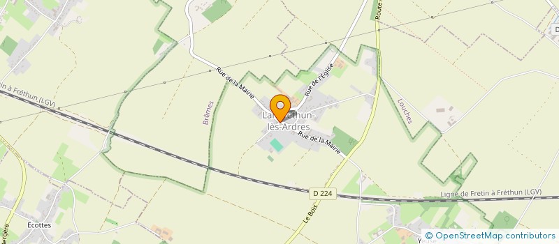 localisation de l'entreprise ASSOCIATION SPORTIVE ECOLE PUBLIQUE  LANDRETHUN-LES-ARDRES