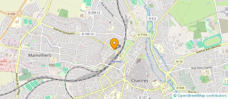 localisation de l'entreprise ASSOCIATION SPORTIVE ECOLE SAINT - JEAN CHARTRES à CHARTRES