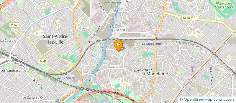 localisation de l'entreprise ASSOCIATION SPORTIVE, EDUCATIVE ET CULTURELLE DE LA MADELEINE à LA MADELEINE