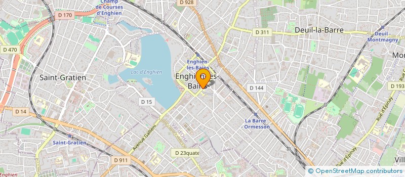 localisation de l'entreprise ASSOCIATION SPORTIVE ENGHIENNOISE POLICE  ENGHIEN-LES-BAINS