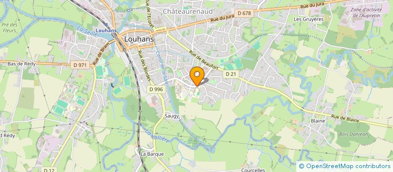 localisation de l'entreprise ASSOCIATION SPORTIVE ENSEMBLE SCOLAIRE NOTRE DAME à LOUHANS