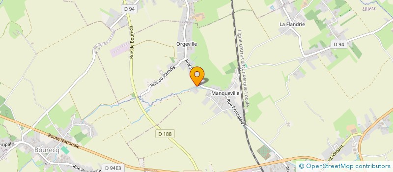 localisation de l'entreprise ASSOCIATION SPORTIVE EQUESTRE LES CRINS AU VENT ( ALCAV)  ECQUEDECQUES