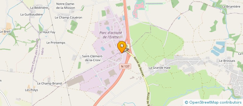 localisation de l'entreprise ASSOCIATION SPORTIVE ERDRE ET GESVRES  GRANDCHAMP-DES-FONTAINES