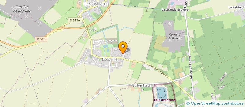 localisation de l'entreprise ASSOCIATION SPORTIVE ESCOVILLE VETERANS - A.S.E.V.  ESCOVILLE