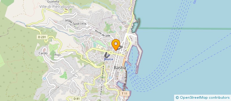 localisation de l'entreprise ASSOCIATION SPORTIVE ESPOIR BASTIA GYMNASTIQUE à BASTIA