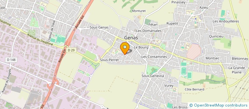 localisation de l'entreprise ASSOCIATION SPORTIVE ET CULTURELLE ANNE FRANK à GENAS
