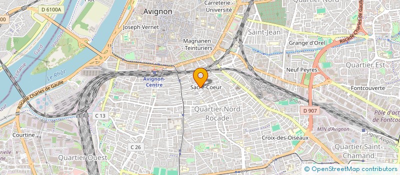 localisation de l'entreprise ASSOCIATION SPORTIVE ET CULTURELLE BODY-MIND  AVIGNON