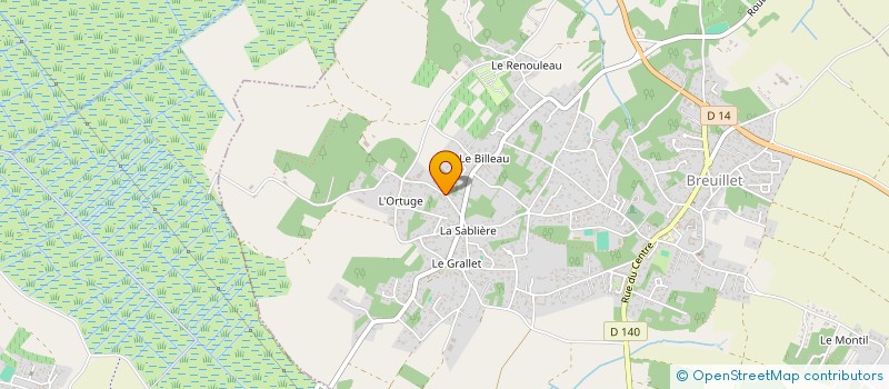 localisation de l'entreprise ASSOCIATION SPORTIVE ET CULTURELLE BREUILLETONNE  BREUILLET