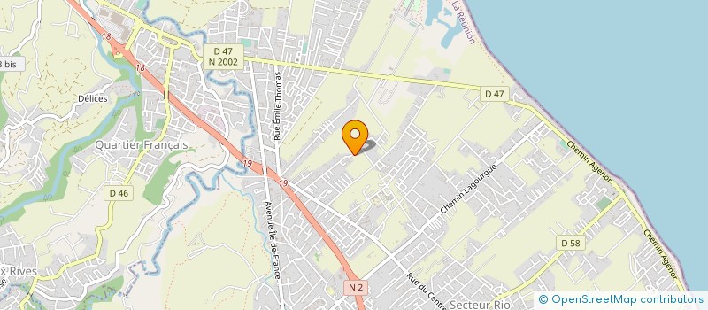 localisation de l'entreprise ASSOCIATION SPORTIVE ET CULTURELLE CAMP PAPOU  SAINT-ANDRE