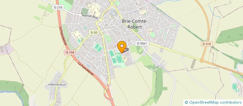 localisation de l'entreprise ASSOCIATION SPORTIVE ET CULTURELLE CLAUDE TOURNIER  BRIE-COMTE-ROBERT