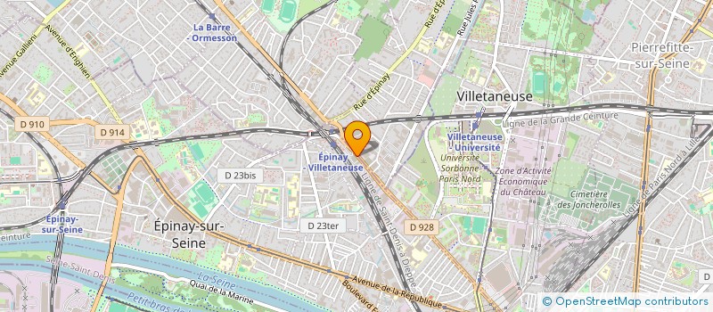 localisation de l'entreprise ASSOCIATION SPORTIVE ET CULTURELLE DE DIOGOUNTOURO ( ASCD )  EPINAY-SUR-SEINE