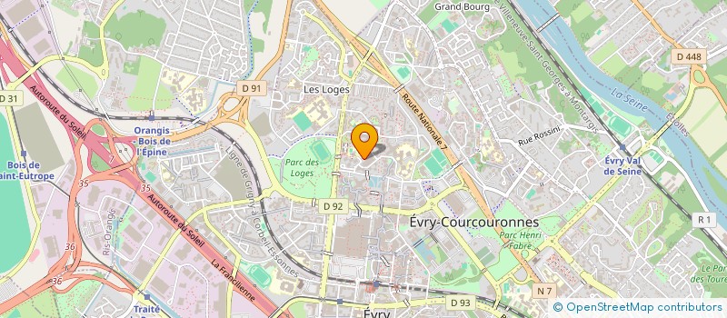 localisation de l'entreprise ASSOCIATION SPORTIVE ET CULTURELLE DE L'ECOLE A.DUMAS ( A.S.C.A.D.E.)  EVRY-COURCOURONNES