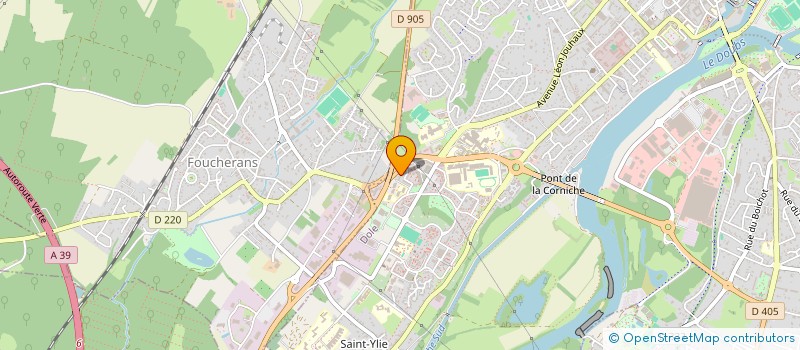 localisation de l'entreprise ASSOCIATION SPORTIVE ET CULTURELLE DE L'ECOLE ELEMENTAIRE GEORGE SAND DE DOLE à DOLE