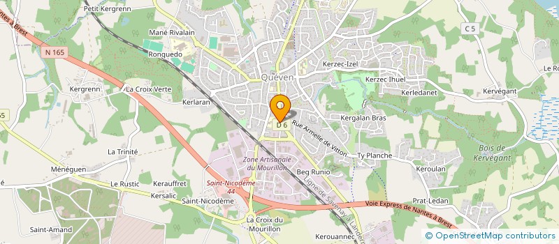 localisation de l'entreprise ASSOCIATION SPORTIVE ET CULTURELLE DE L ECOLE JEAN JAURES  QUEVEN