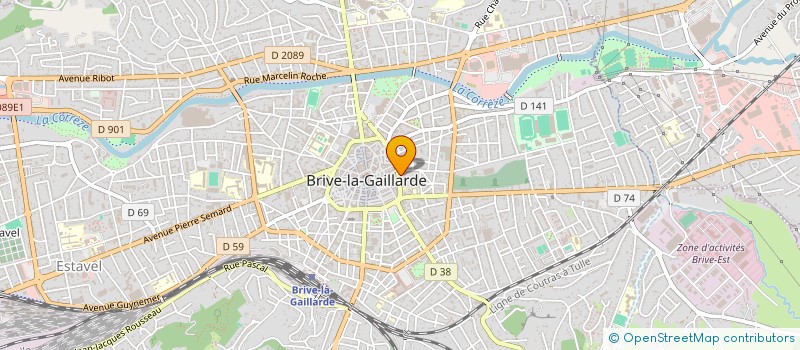 localisation de l'entreprise ASSOCIATION SPORTIVE ET CULTURELLE DE L'ECOLE JULES FERRY DE BRIVE  BRIVE-LA-GAILLARDE