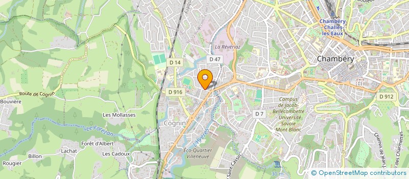 localisation de l'entreprise ASSOCIATION SPORTIVE ET CULTURELLE DE L'ECOLE PASTEUR DE COGNIN  COGNIN