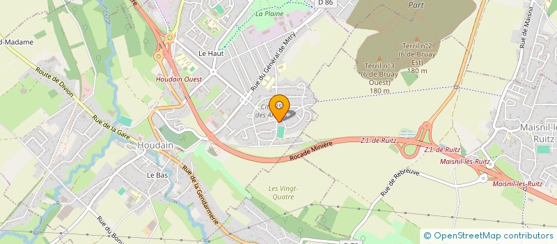 localisation de l'entreprise ASSOCIATION SPORTIVE ET CULTURELLE DE L'ECOLE PUBLIQUE JULES ELBY HOUDAIN  HOUDAIN