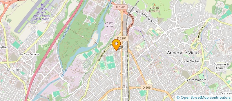 localisation de l'entreprise ASSOCIATION SPORTIVE ET CULTURELLE DE L'ECOLE VALLIN-FIER à ANNECY