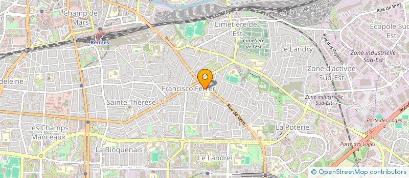 localisation de l'entreprise ASSOCIATION SPORTIVE ET CULTURELLE DE L'ENSEIGNEMENT PUBLIC  RENNES