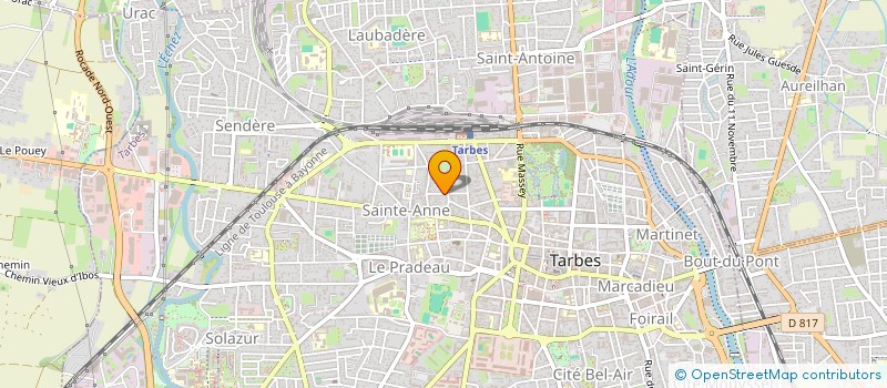 localisation de l'entreprise ASSOCIATION SPORTIVE ET CULTURELLE DE L ENSEMBLE SCOLAIRE PRADEAU-LA SEDE  TARBES