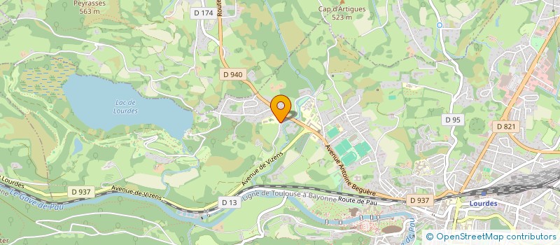 localisation de l'entreprise ASSOCIATION SPORTIVE ET CULTURELLE DE L IME ANRAS SAINT MICHEL DE BISCAYE  LOURDES