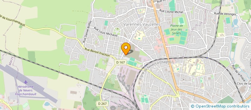 localisation de l'entreprise ASSOCIATION SPORTIVE ET CULTURELLE DE L'IME LES GRAVIERS à VARENNES-VAUZELLES