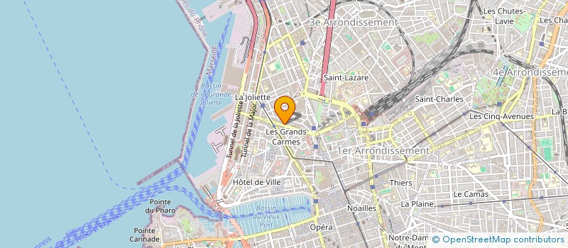 localisation de l'entreprise ASSOCIATION SPORTIVE ET CULTURELLE DE L'OCRTIS MARSEILLE (ASCOM)  MARSEILLE
